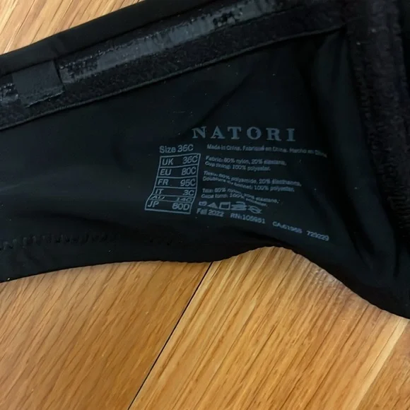 Natori  Strapless bra black Preowned 36C - Picture 2 of 4